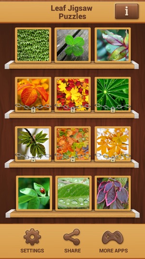 Leaf Puzzle Games - Real Picture Jigsaw 