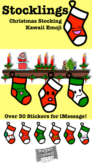 Stocklings: Christmas Stocking Kawaii Emoji(圖1)-速報App