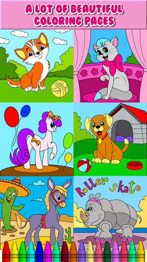 Cute Animal Coloring Book Game(圖2)-速報App