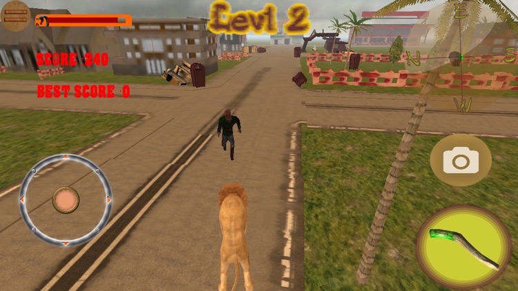 Lion VS Zombies Simulator Pro 3D screenshot-3