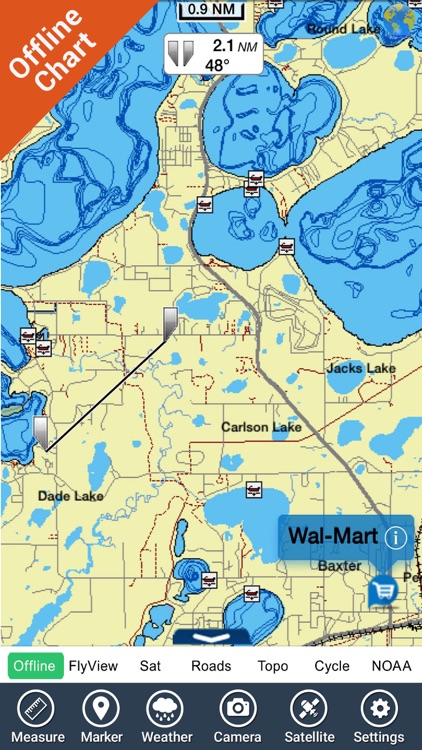 Lake Winnebago Wisconsin GPS Fishing chart