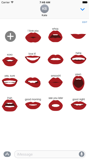 Sexy Lips - MYOSE - Make Your Own Sticker Emoji(圖3)-速報App