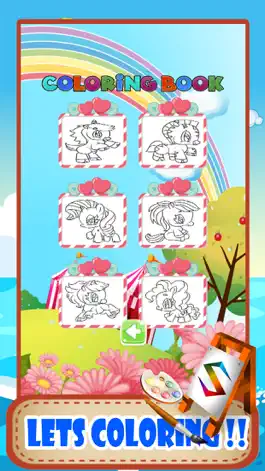 Game screenshot Pony Animal Coloring Pages Little Book Painting apk