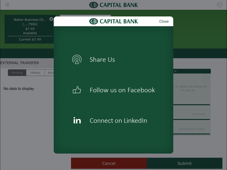 Capital Bank Corporation for iPad screenshot-4