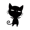 Black Cat Animated Sticker