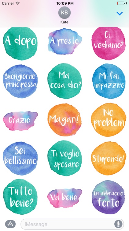 Ciao - Stickers dipinti a mano in acquerello screenshot-3