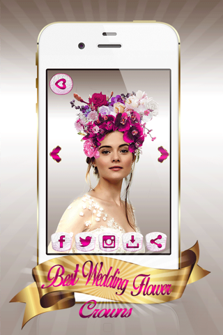 Wedding Flower Crowns Photo Make.over Game 4 Girls screenshot 3