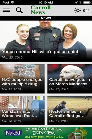 The Carroll News screenshot 2