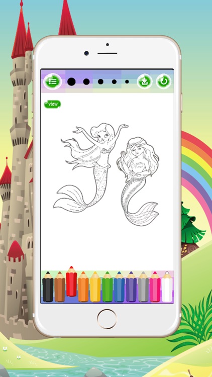 Mermaid Coloring Book Game For Adults & Kids Spree screenshot-3