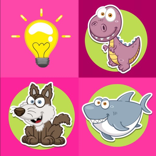 Dinosaur animals friend pair matching game for kid iOS App