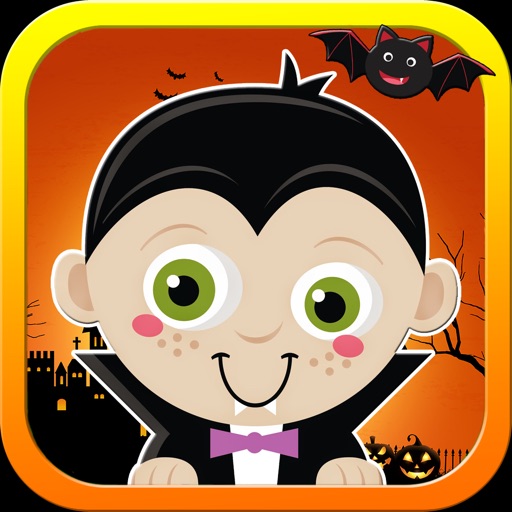 Vampire Costumes Shadows Game Quiz in Halloween Icon