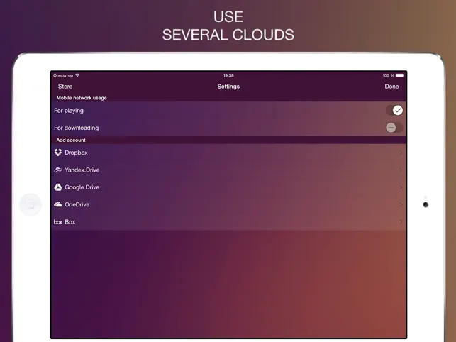 Captura de Pantalla 3 CloudPlayer - audio player from clouds iphone
