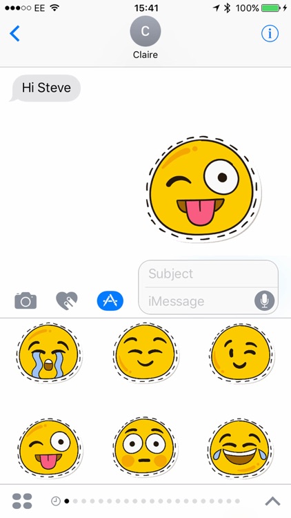 Smiler Stickers for iMessage