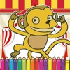 Icon Monkeys Coloring Fun for kids the Fifth Edition