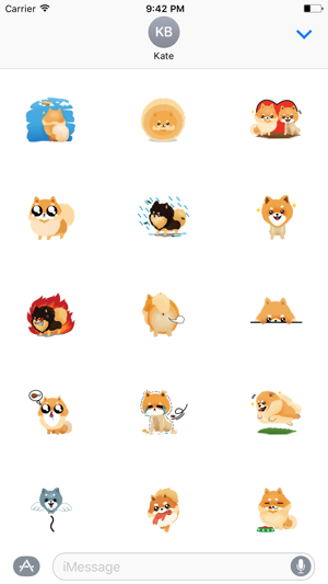 Cute Pom Dog Sticker