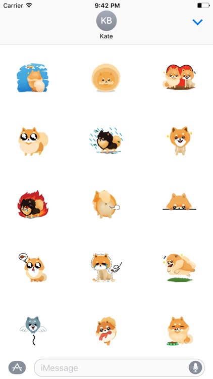 Cute Pom Dog Sticker