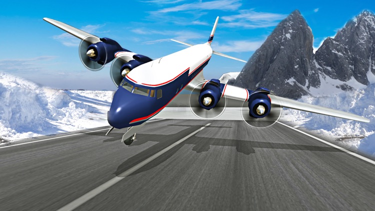 Winter Airplane Crash Landing Pilot Simulator Game