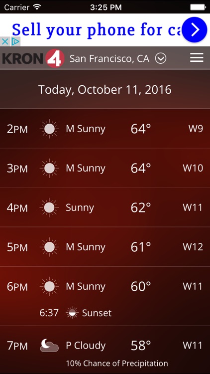 KRON4 Wx - Weather and Radar for San Francisco, CA screenshot-4