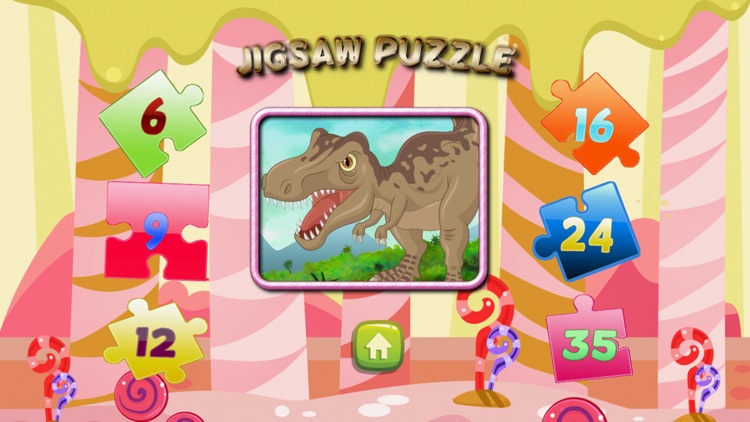 Dinosaur Jigsaw learning easy kids games for 4 yr screenshot-3