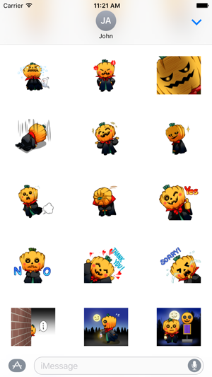 Pumpkin Man Halloween Sticker(圖2)-速報App