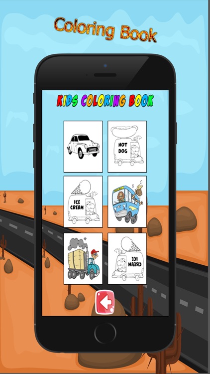 car monster truck rocks - coloring pigment markers screenshot-3