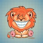 Sticker me Funny Lion