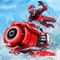 Experience the future of illicit hydrojet racing, where armored riders kick out death-defying stunts over massive waterfalls, dodge cops through public waterways, and boost at breakneck speeds across surging waves