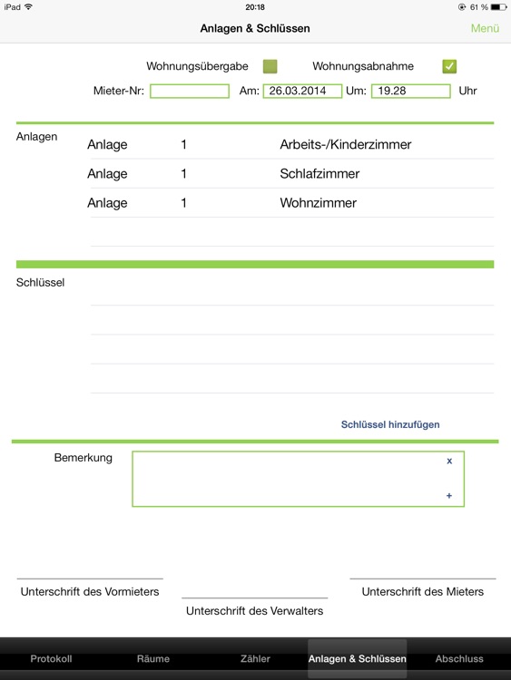 CSN-Haus Wohnungsübergabeprotokoll screenshot-3