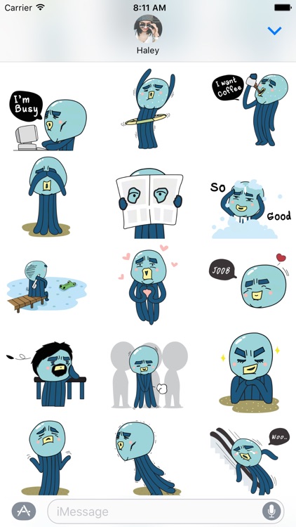 Cranky Octo - Octopus Stickers for iMessage screenshot-3