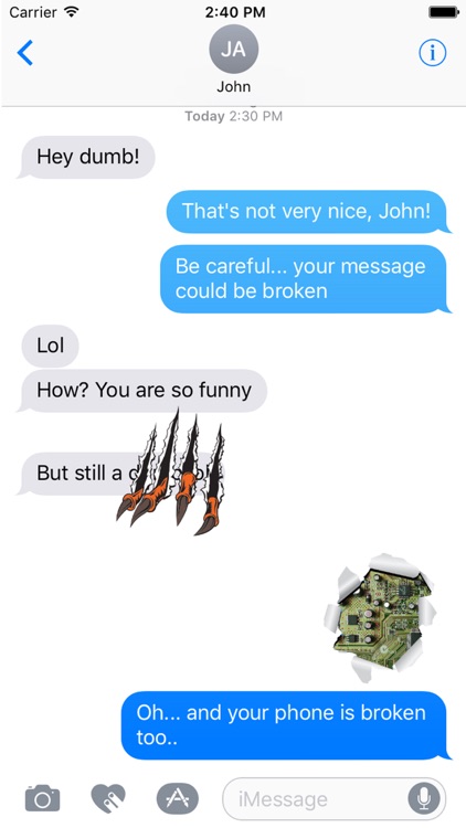 Broken Messages - Best comeback scratch sticker.s