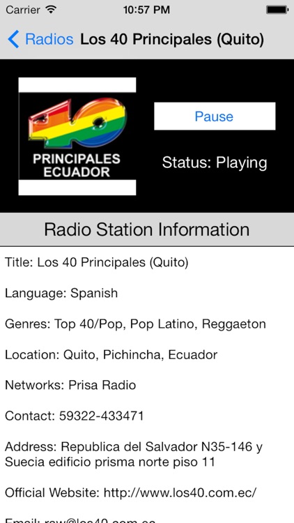 Ecuador Radio Live Player (Quito / Spanish / Equador) screenshot-4