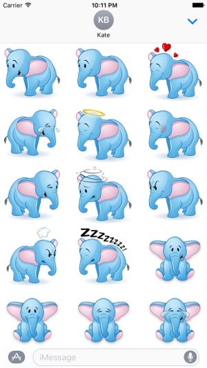 Elephant Animal Stickers(圖3)-速報App