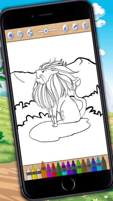 How to cancel & delete Paint and color animals – magical coloring book from iphone & ipad 3