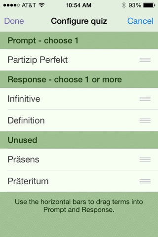 VerbenTanz® — German verb learning tool screenshot 2