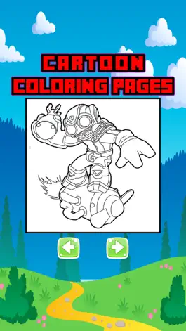 Game screenshot Cartoon Characters Coloring Page for Toddler & Kid apk