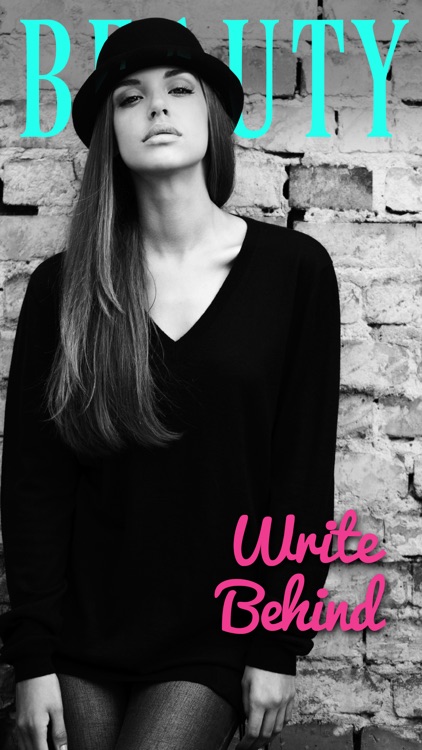 Write Behind Typography Poster Maker, Cover & Meme