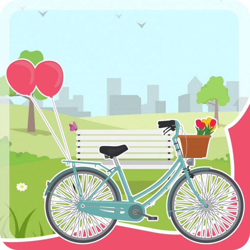 Bicycle Games for Little Kids Free - Puzzles and Sounds Icon