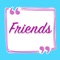 Handwritten Friendship Notes / Quotes Stickers