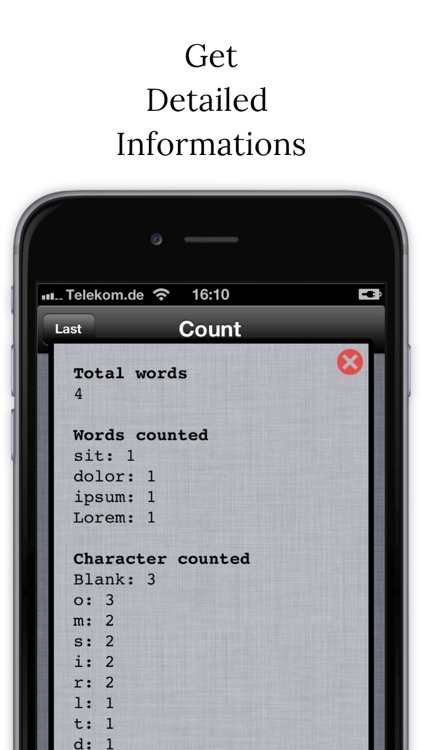 Word Count - Count all words, letters and chars from a text
