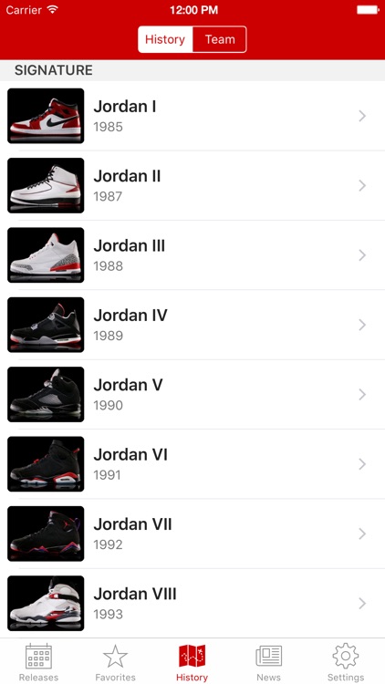 J23 - Jordan Release Dates and History screenshot-4