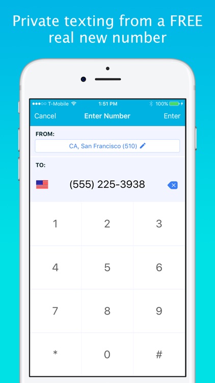 Smiley Private Texting - FREE anonymous sms number