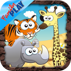 Activities of Safari Animals Preschool First Word Learning Game