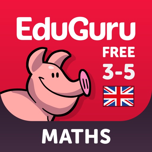 EduGuru Maths Kids 3-5 Free educational games icon