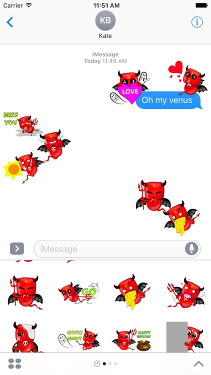 Devil Love Stickers