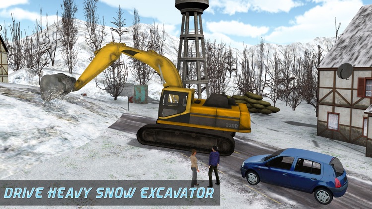 Heavy Snow Excavator Simulator – 3D Crane Truck Simulation Game screenshot-3