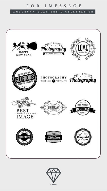 B&W Emoji Keyboard - Gift Sticker for Messenger screenshot-4