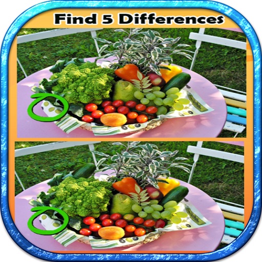 Find Differences 10 OF Fruit iOS App