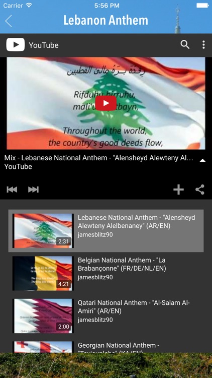 Lebanon National Anthem screenshot-4