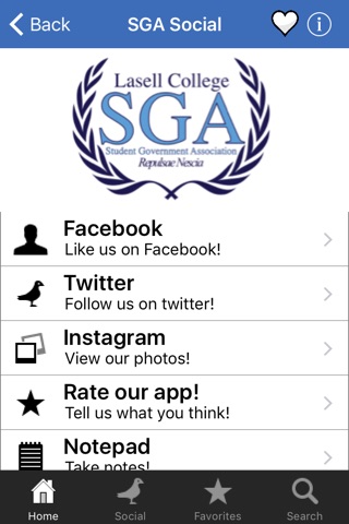 Lasell SGA screenshot 2