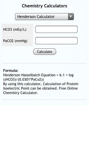 Chemistry Calcs